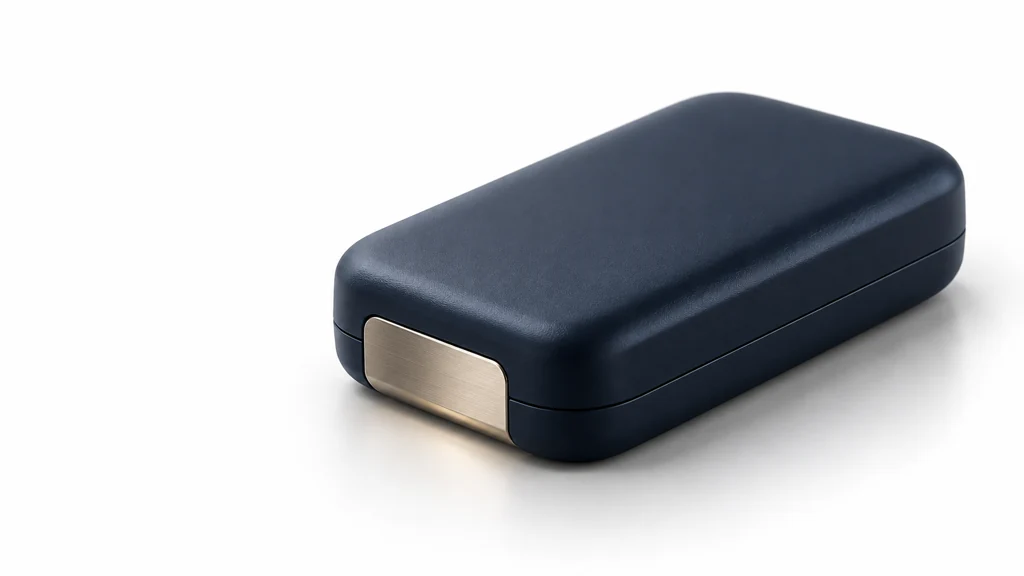 Conceptual illustration of a compact tracking device.