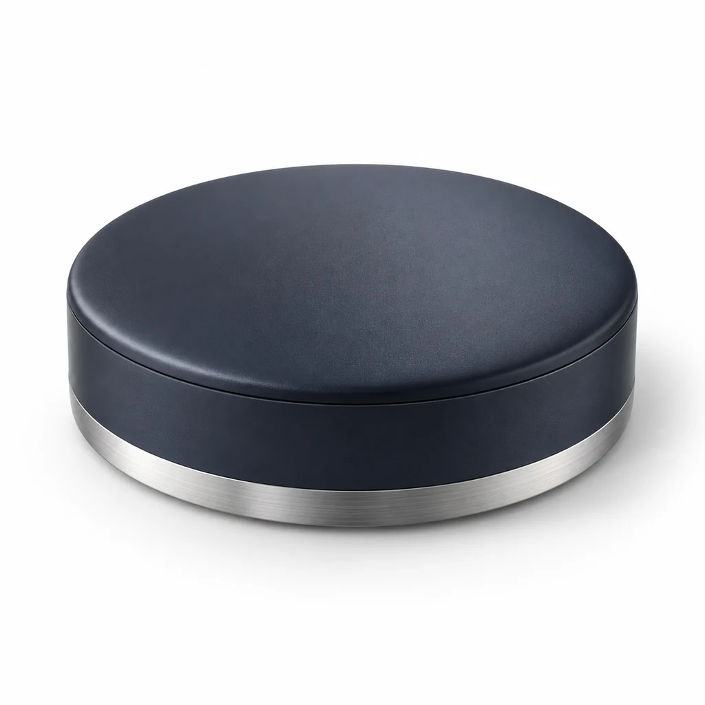Conceptual illustration of a puck format tracking device.